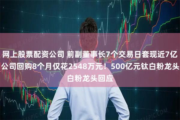 网上股票配资公司 前副董事长7个交易日套现近7亿元，公司回购8个月仅花2548万元！500亿元钛白粉龙头回应